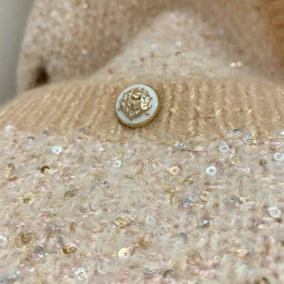 Maje DECORATIVE KNIT CARDIGAN Sz US8 - Picture 7 of 13